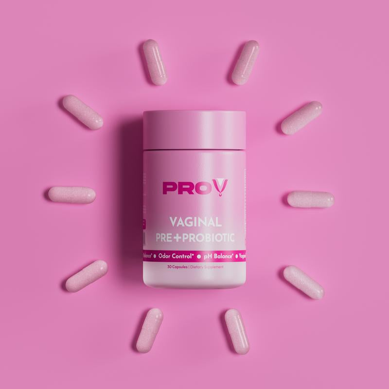 PRO-V Women'S Prebiotic & Probiotic Blend - 6 Probiotic Strains, XOS, Cranberry Extract for Ph Balance, Odor Control & Gut Health - 30 Capsules - Healthcare