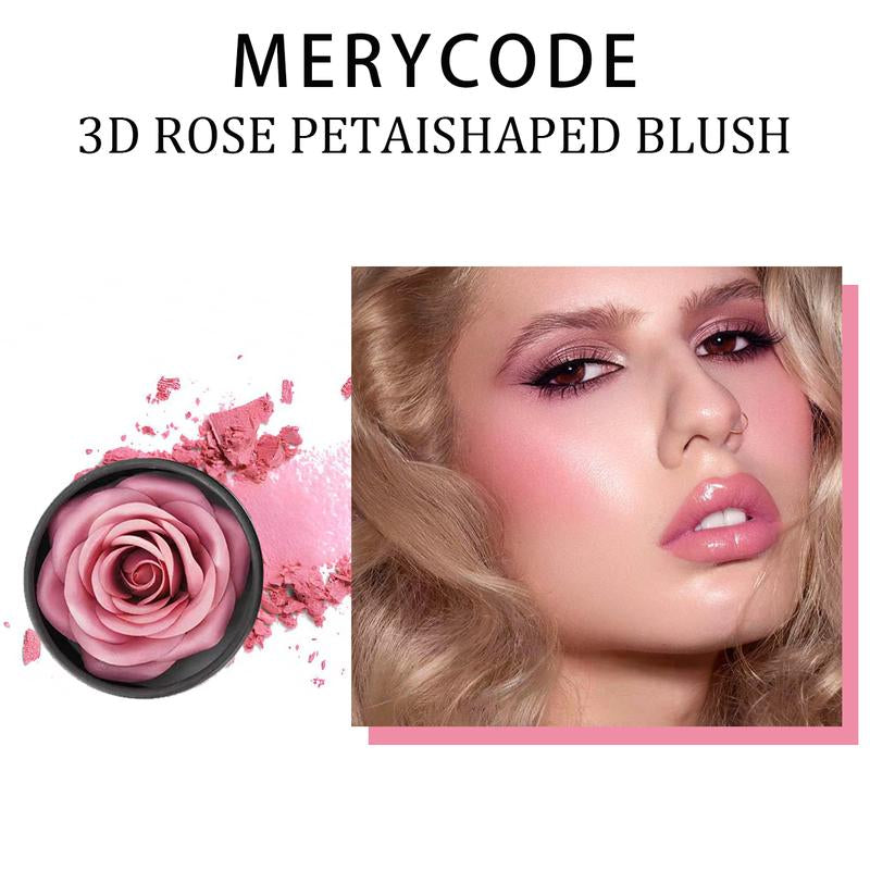 PETAL 3D Rose Blush β Natural Floral Scent, Skin-Friendly Long-Lasting Formula, 3 Radiant Shades for Flawless Glow, Unique Romantic Design, Perfect Gift for Makeup Lovers Cosmetic Gentle