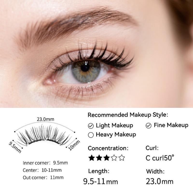 Mosty Soft Magnetic Eyelashes All-In-One Box, Reusable, Glue-Free, Waterproof, Lightweight, Natural Style Makeup and Non Makeup#Tiktokshopbacktoschool