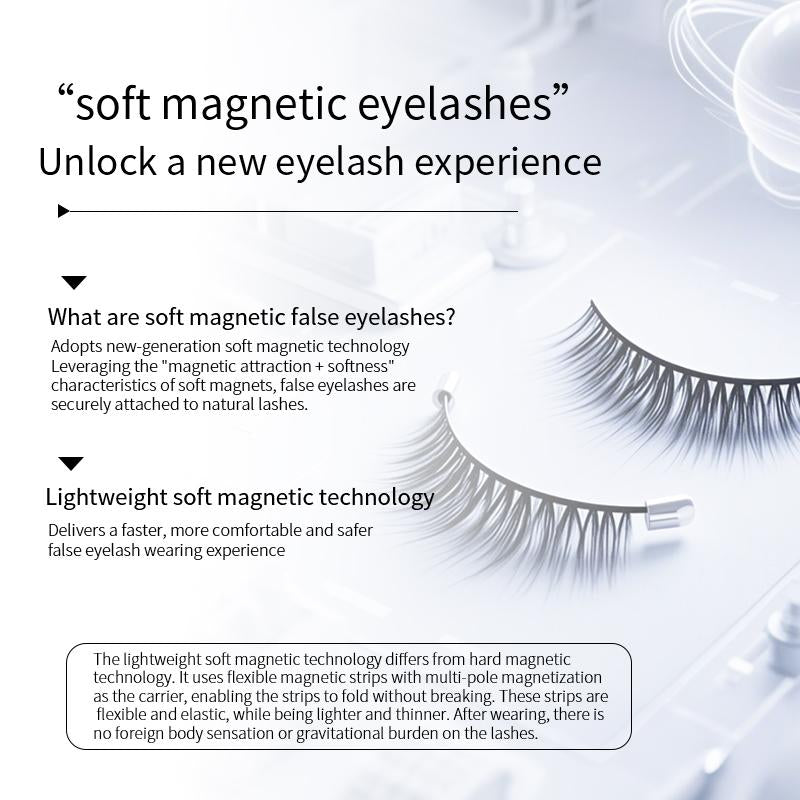 Mosty Soft Magnetic Eyelashes All-In-One Box, Reusable, Glue-Free, Waterproof, Lightweight, Natural Style Makeup and Non Makeup#Tiktokshopbacktoschool