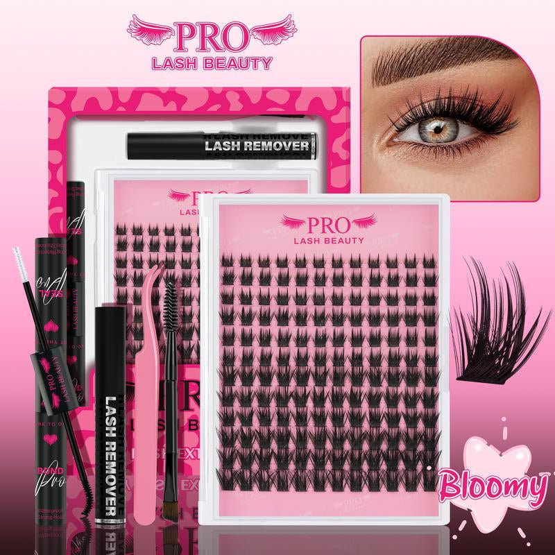 Prolashbeauty Sunrise Lashes Cluster Lash Extension Kit DIY Eyelashes Extensions C D Curl Makeup