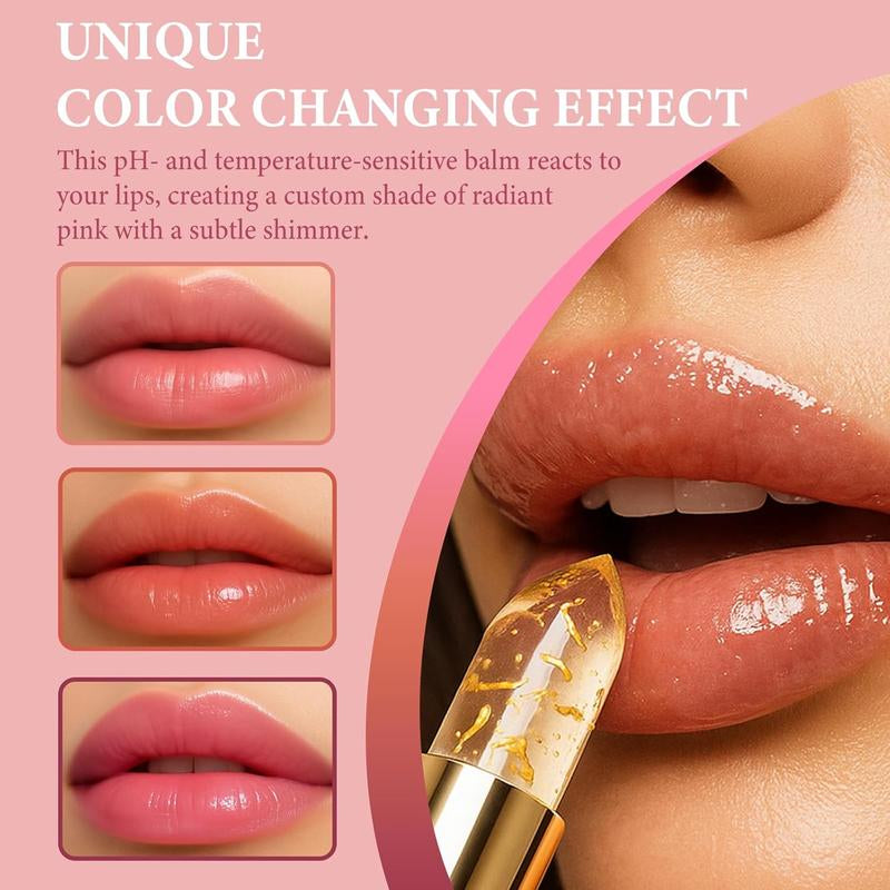 2Pcs Transferproof Color Changing Lipstick Long Lasting Ahydrating Lip Balm Moisturizing Temperature-Sensitive Color Change Moisture Moisturizer Hydrate Long Hydrating Gloss Lipgloss Cosmetic Glossy Luxury Plumping Ph Lipstick Color for Girls & Women