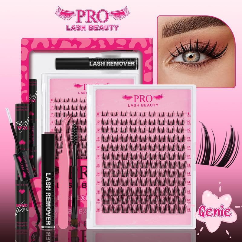 Prolashbeauty Sunrise Lashes Cluster Lash Extension Kit DIY Eyelashes Extensions C D Curl Makeup